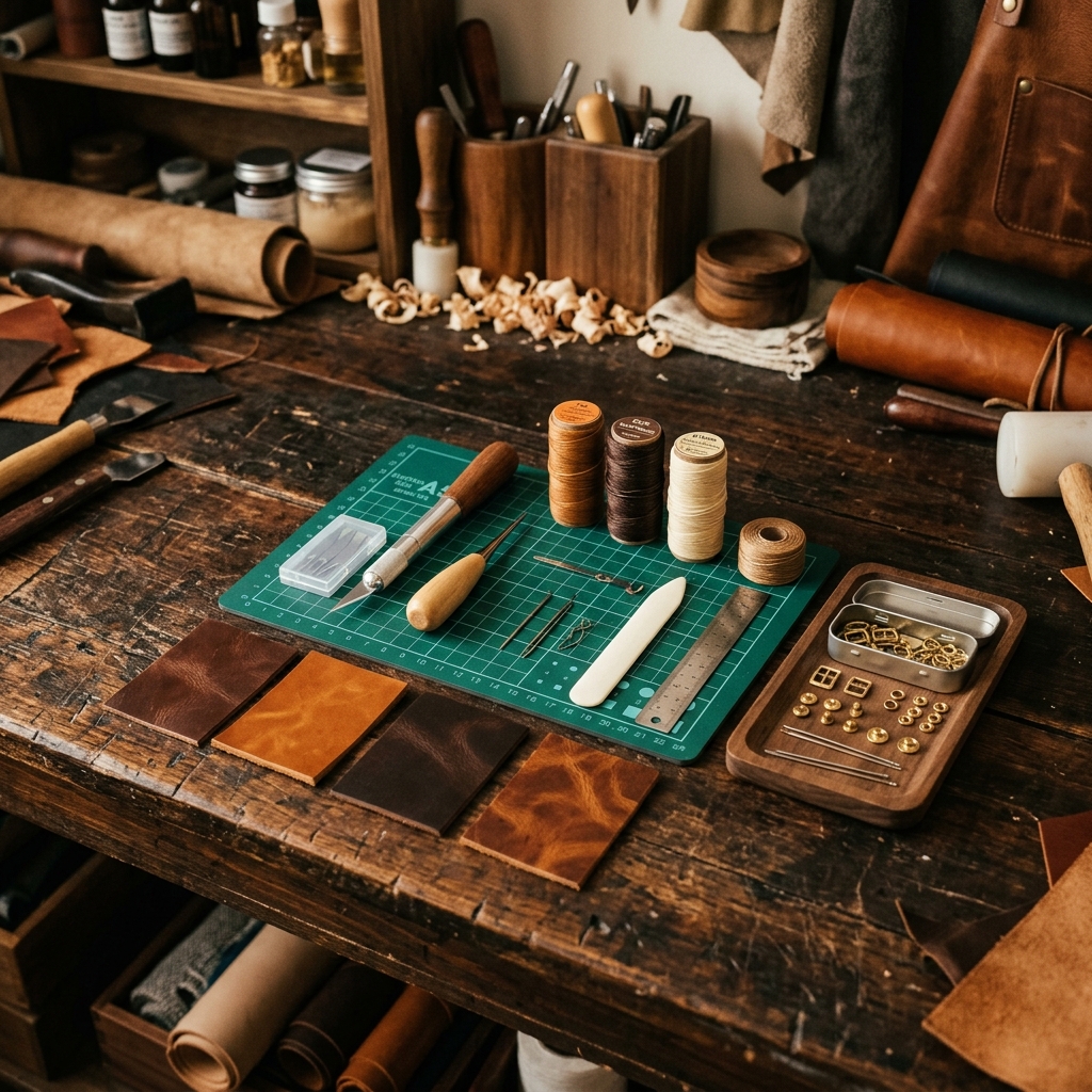 Starter Leather Tool Set for a stronger greenhouse build setup
